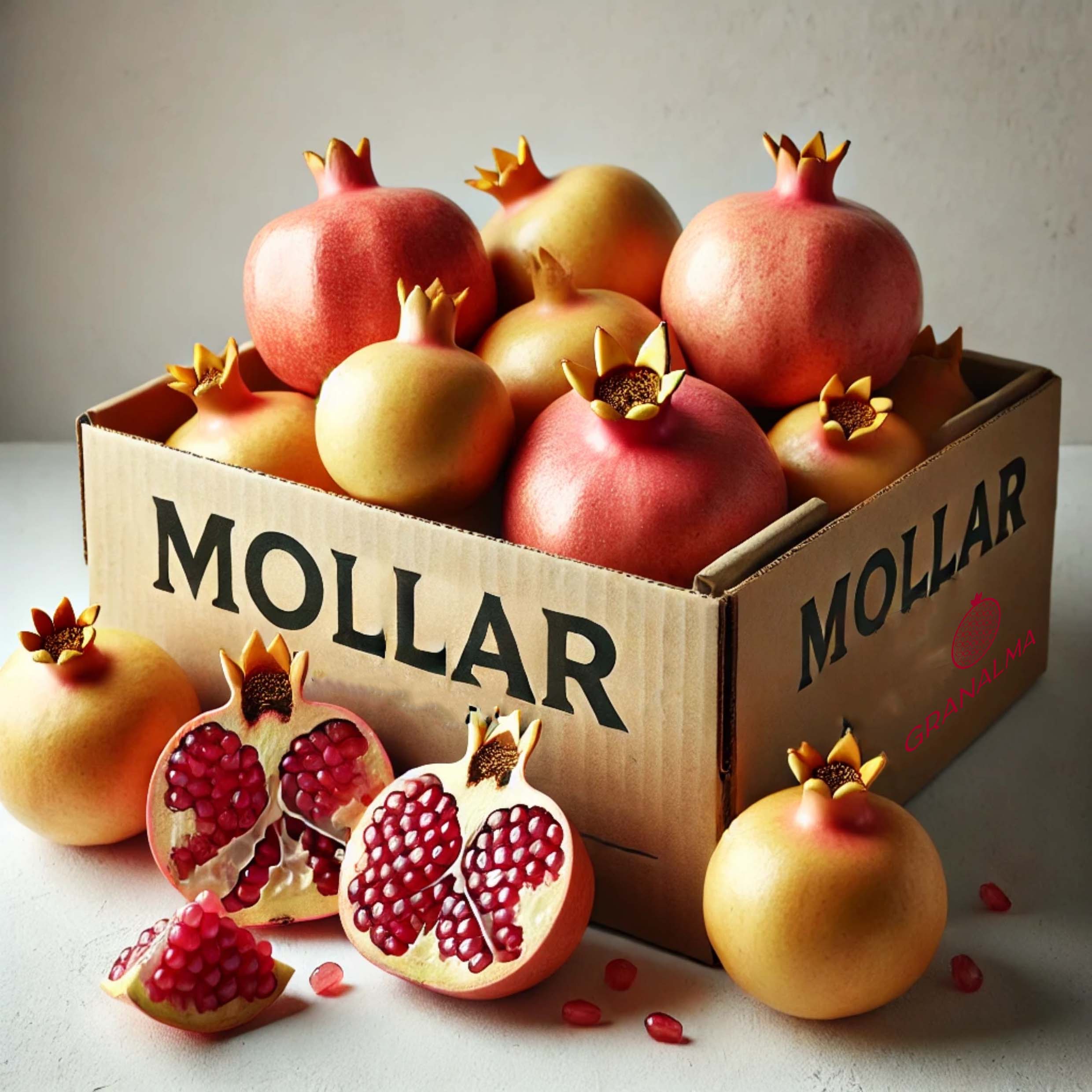 Granadas Mollar Dulce Caja 4 kg - 14/16 granadas